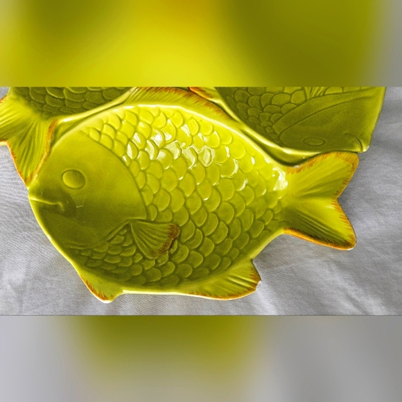 Ceramic fish serving platter - Picture 8 of 8